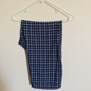 Blue Plaid Pajama Pants